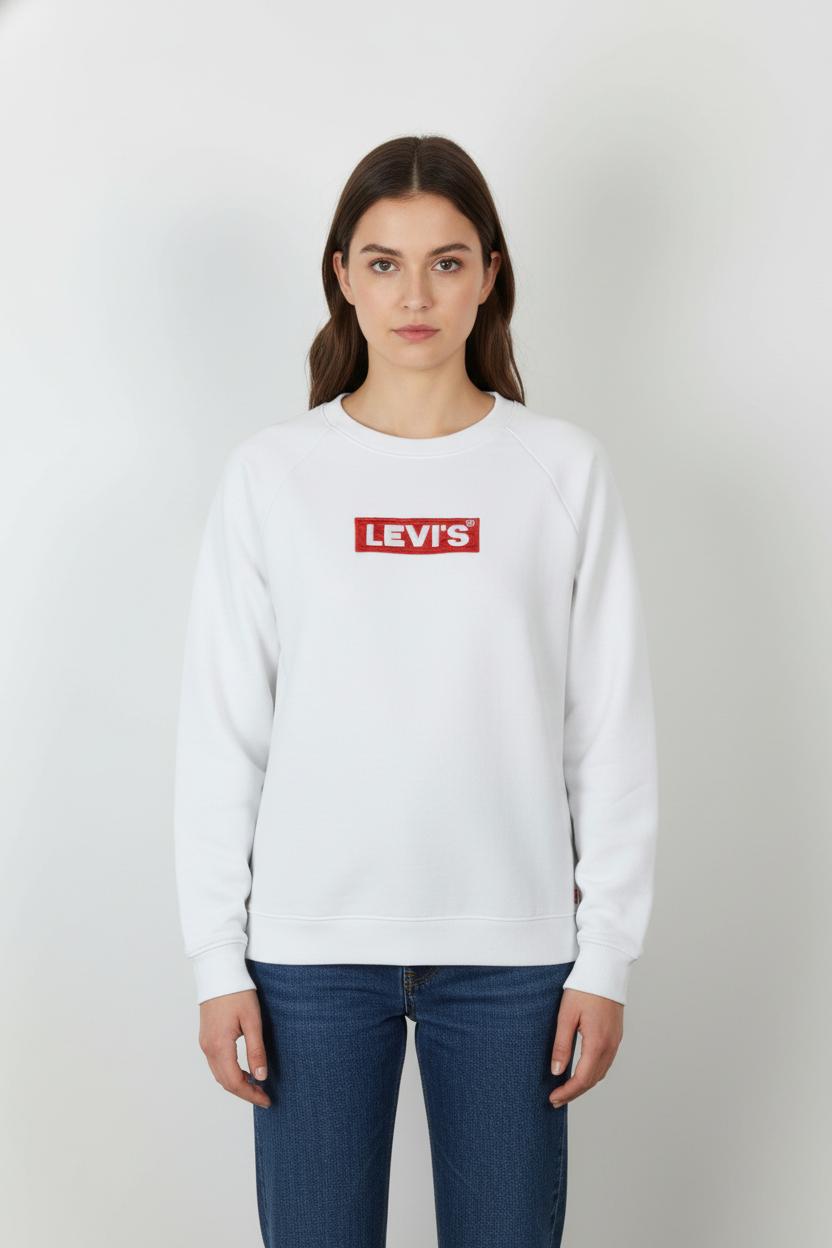 Sweatshirt Blanc - Taille S/36 de la marque Levi's | PARAD65642 - Vendu par Paradigme - Image 1