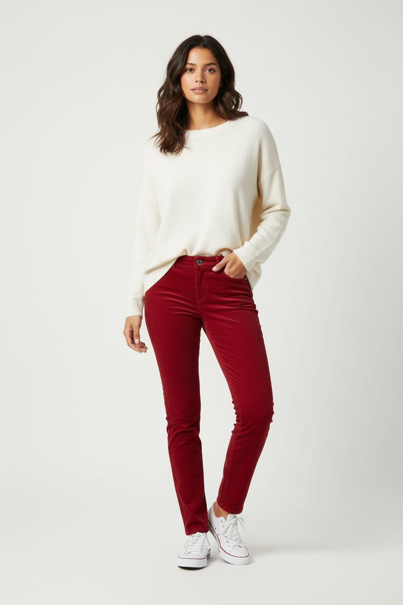 Pantalon Rouge - Taille XS/34 de la marque Claudie Pierlot | PARAD65649 - Vendu par Paradigme - Image 1