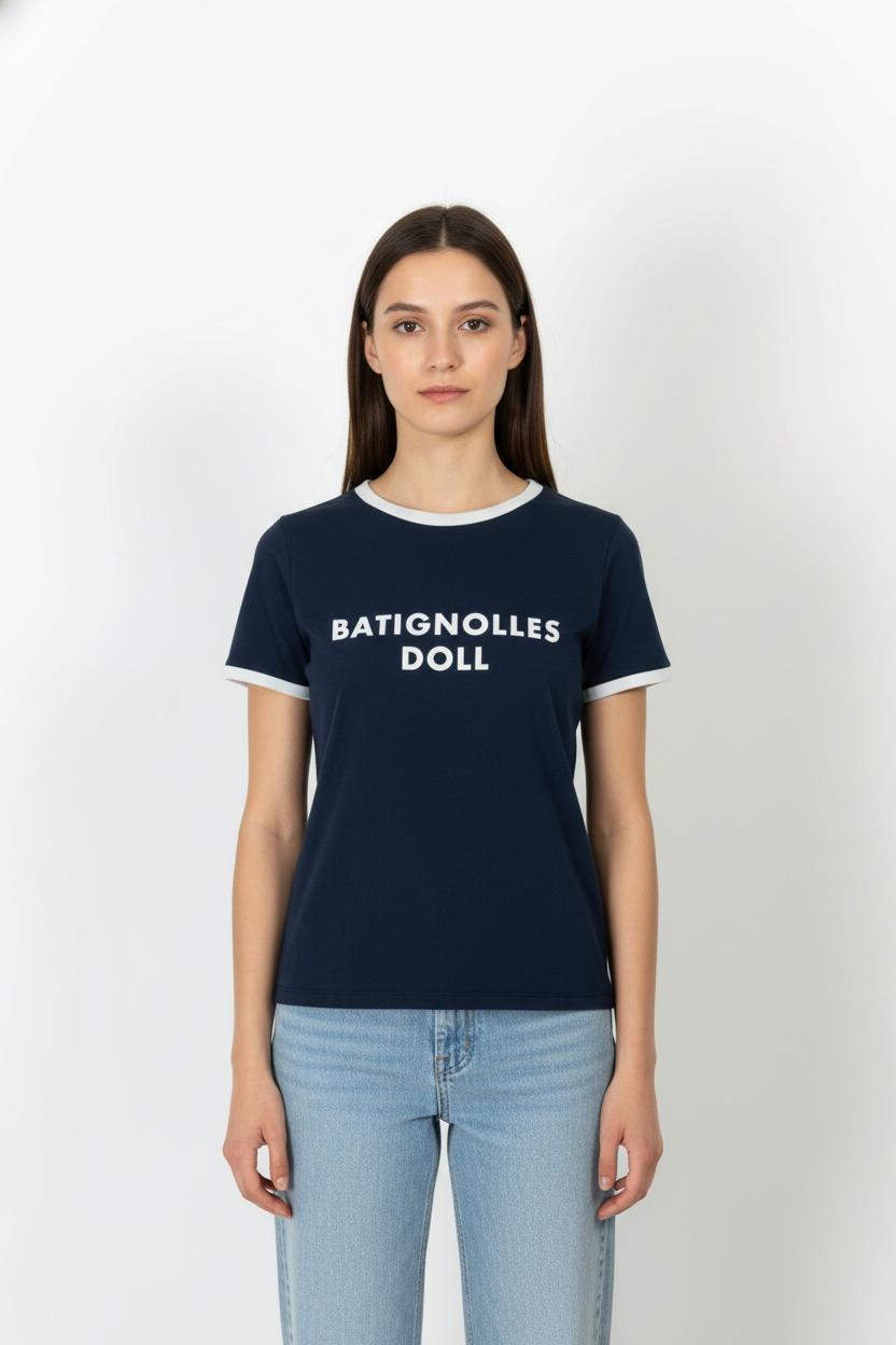 Tee-shirt Bleu et Blanc - Taille S/36 de la marque Rosaé Paris | PARAD65656 - Vendu par Paradigme - Image 1