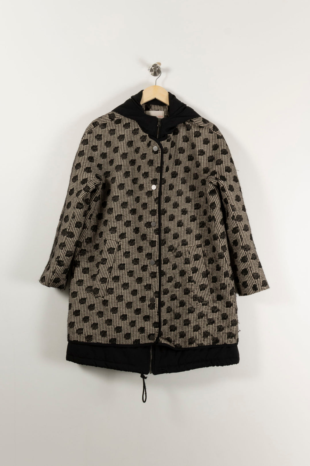 Manteau Noir et Beige - Taille M/38 de la marque Paul & Joe | PARAD65660 - Vendu par Paradigme - Image 2