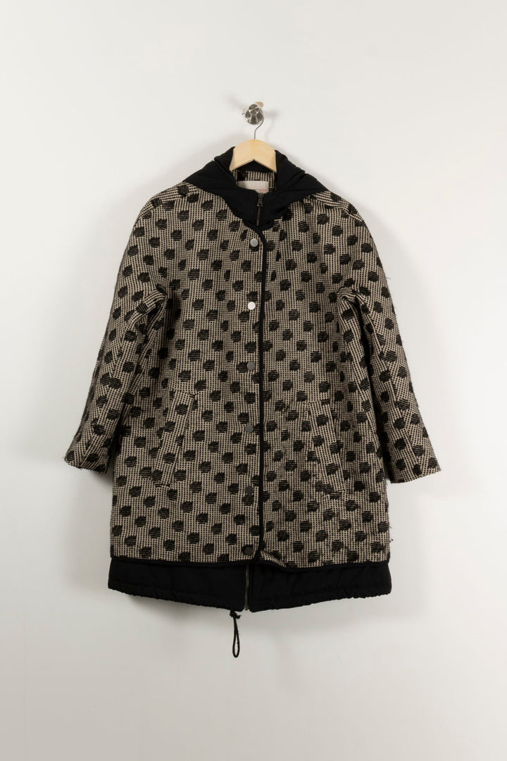 Manteau Noir et Beige - Taille M/38 de la marque Paul & Joe | PARAD65660 - Vendu par Paradigme - Image 2