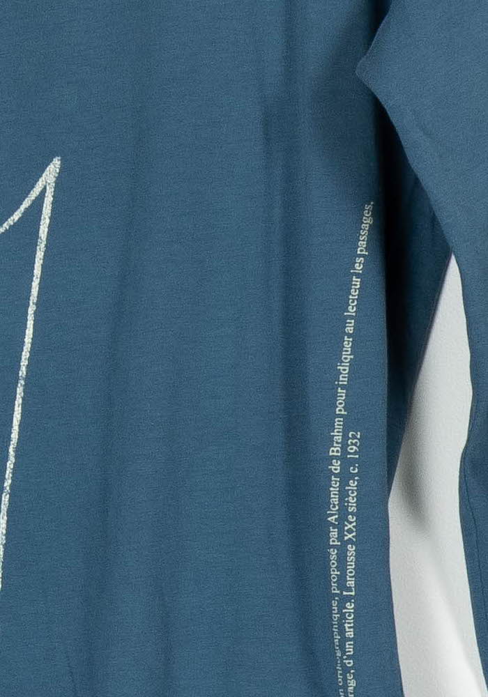 Tee-shirt Manches Longues Bleu - Taille S/36 de la marque Agnès b. | PARAD65668 - Vendu par Paradigme - Image 3