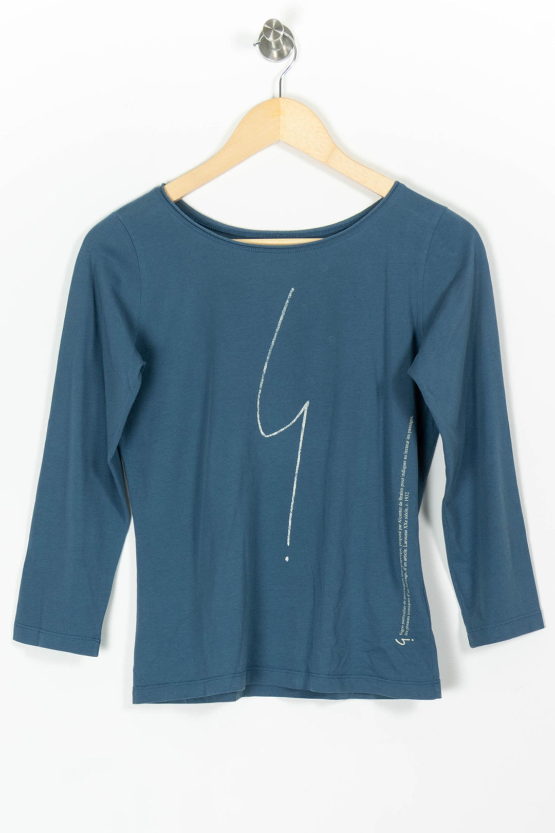 Tee-shirt Manches Longues Bleu - Taille S/36 de la marque Agnès b. | PARAD65668 - Vendu par Paradigme - Image 2