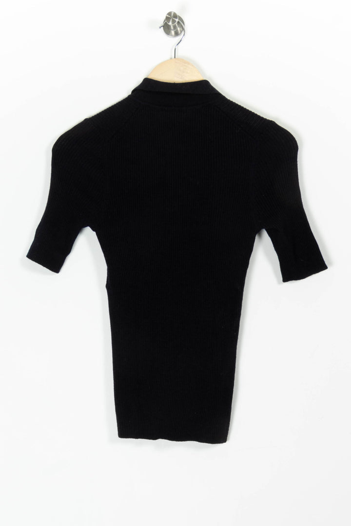 Polo Noir - Taille S/36 de la marque Tara Jarmon | PARAD65670 - Vendu par Paradigme - Image 4