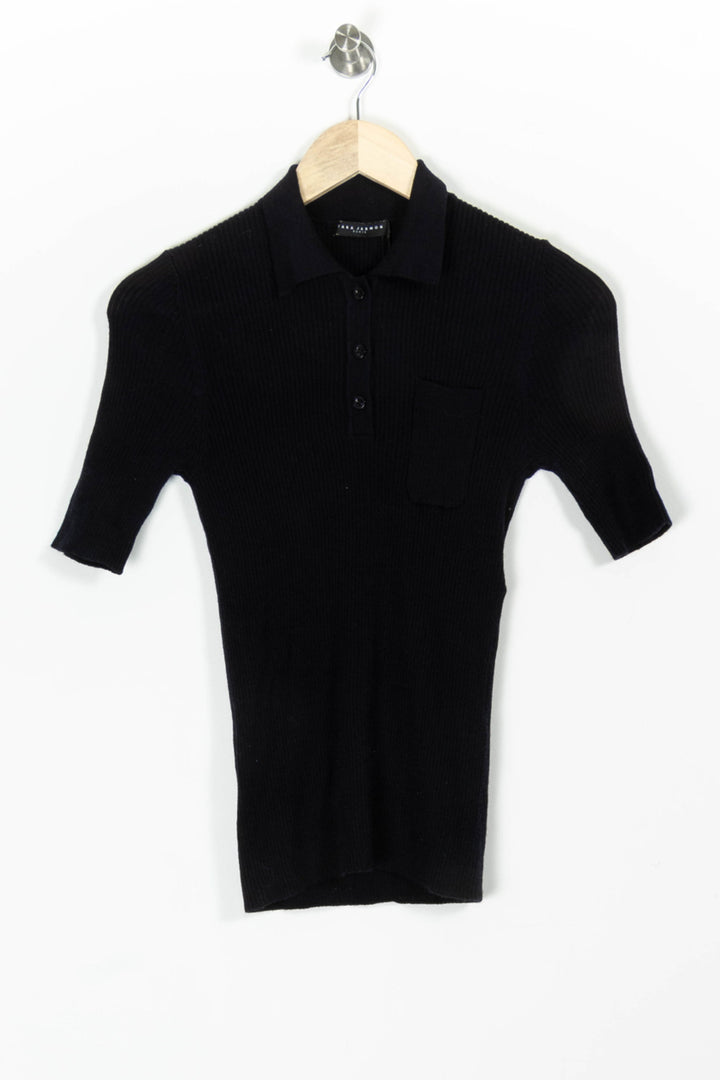 Polo Noir - Taille S/36 de la marque Tara Jarmon | PARAD65670 - Vendu par Paradigme - Image 2