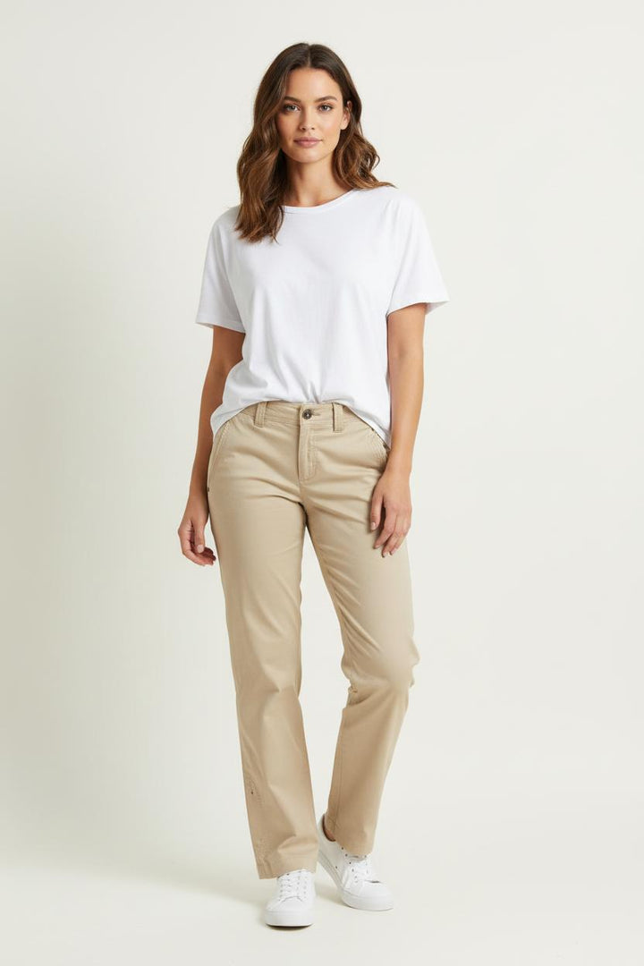 Pantalon Beige - Taille M/38 de la marque IKKS | PARAD65671 - Vendu par Paradigme - Image 1