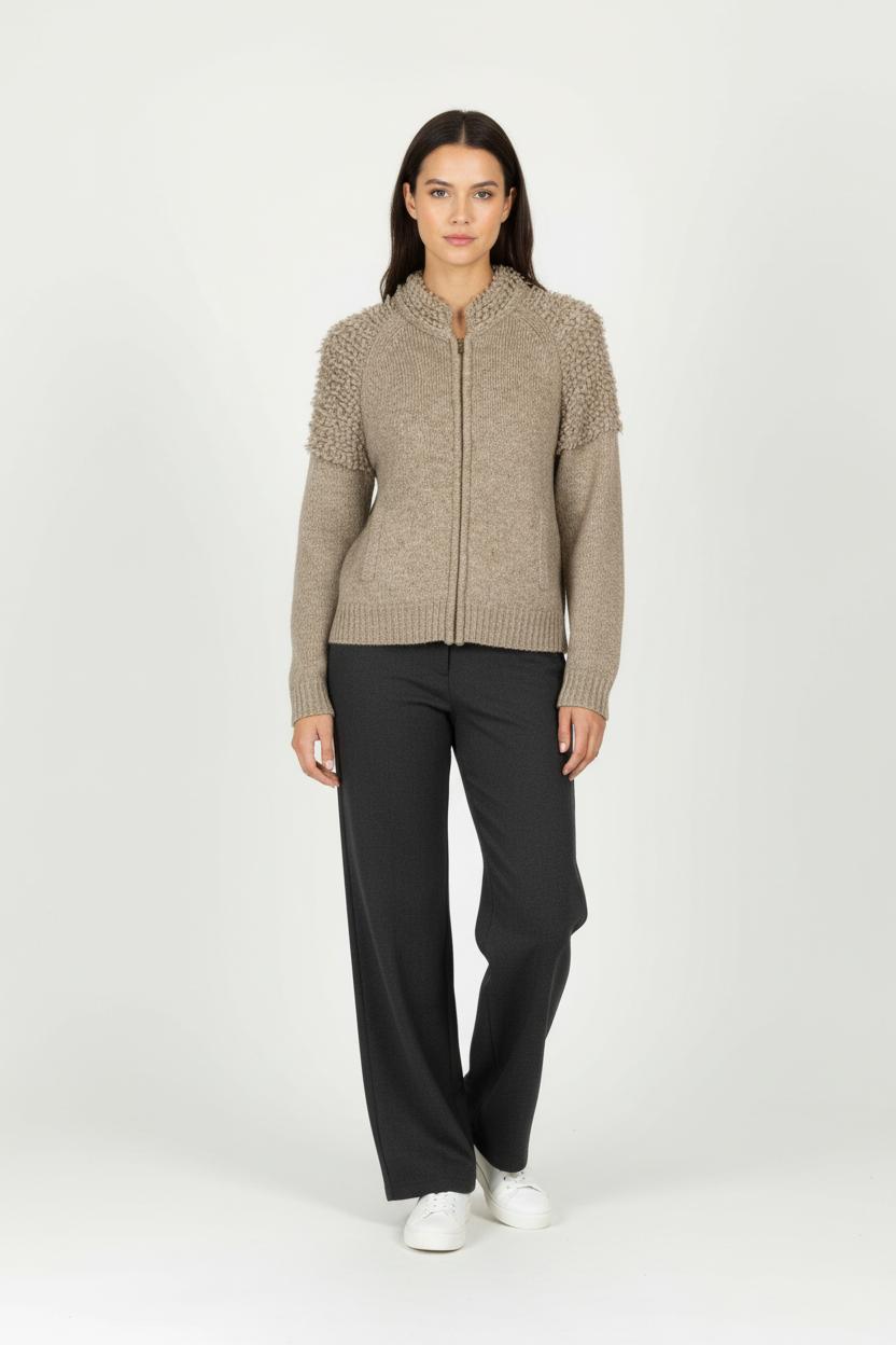 Blouson Beige - Taille S/36 de la marque Agnès b. | PARAD65672 - Vendu par Paradigme - Image 1
