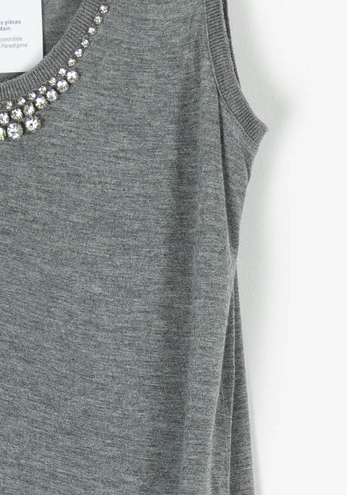 Débardeur Gris - Taille M/38 de la marque Claudie Pierlot | PARAD65676 - Vendu par Paradigme - Image 3