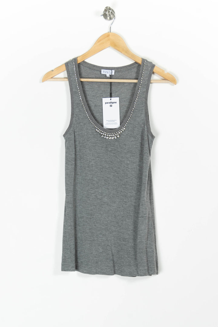 Débardeur Gris - Taille M/38 de la marque Claudie Pierlot | PARAD65676 - Vendu par Paradigme - Image 2