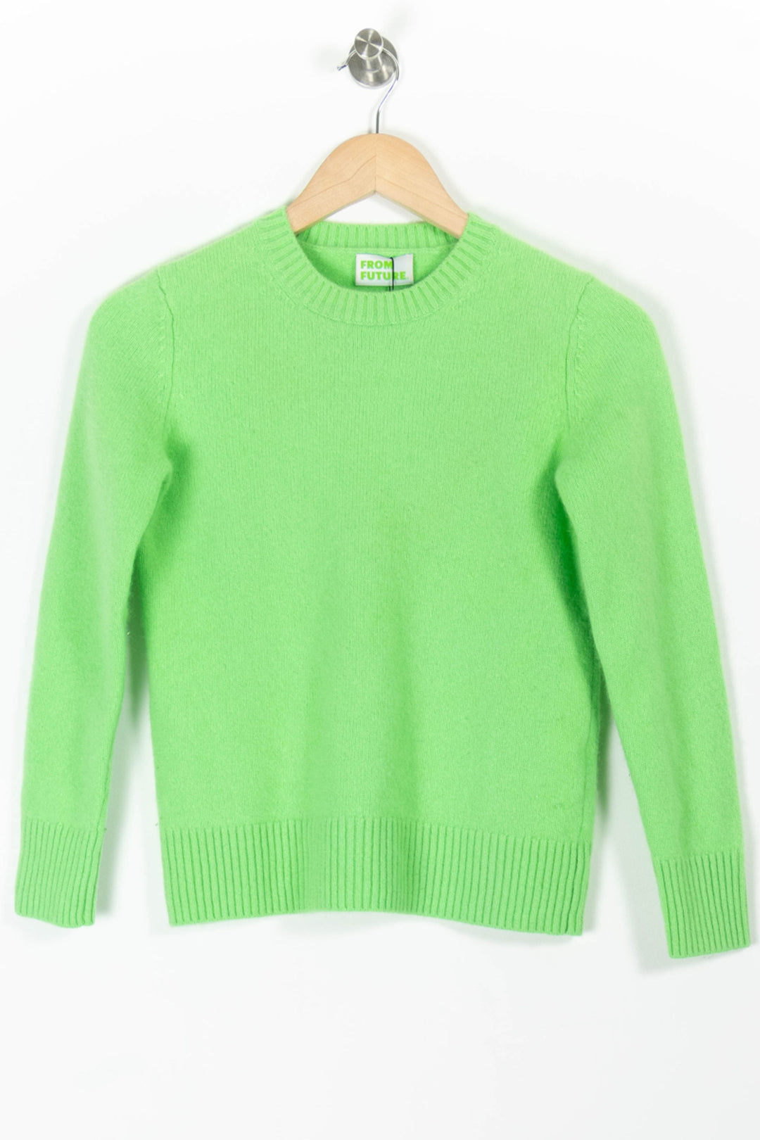 Pull Col Rond Vert - Taille S/36 de la marque From Future | PARAD65683 - Vendu par Paradigme - Image 2