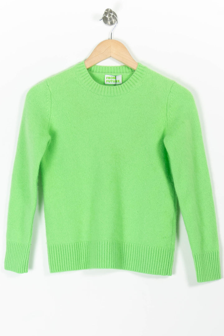 Pull Col Rond Vert - Taille S/36 de la marque From Future | PARAD65683 - Vendu par Paradigme - Image 2