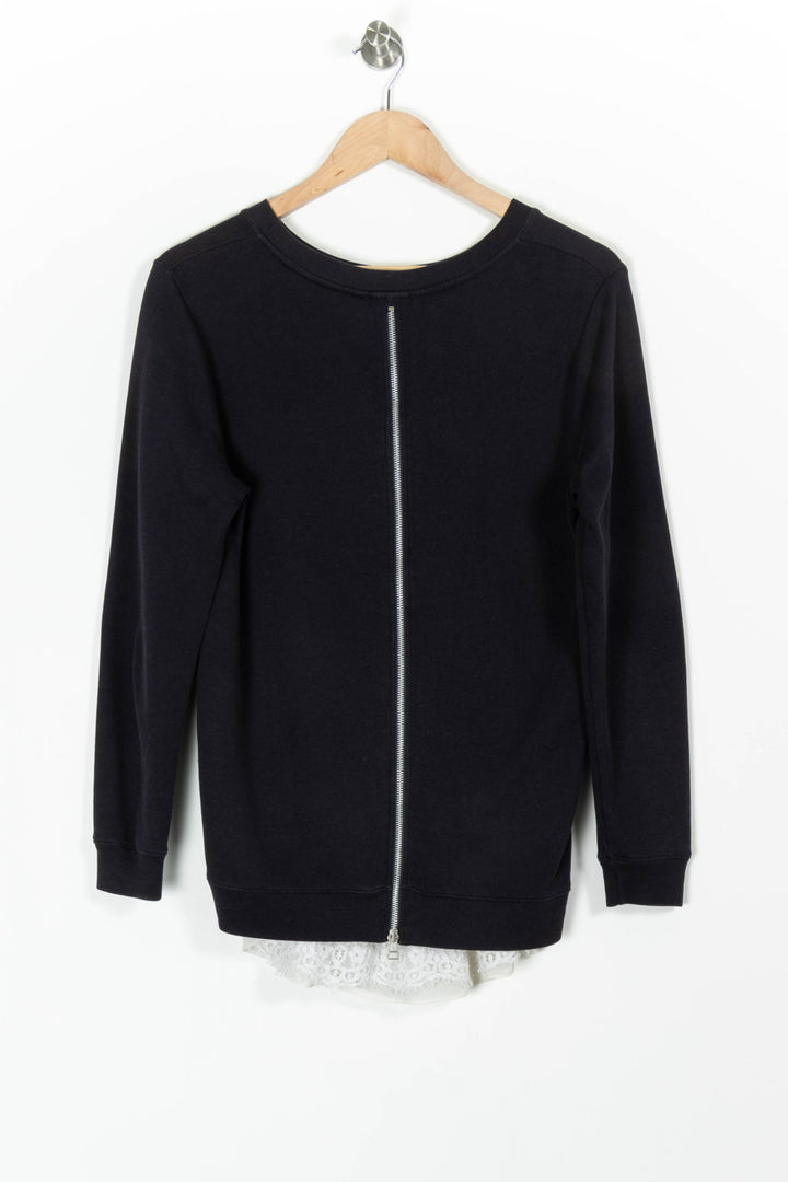 Sweat bleu et blanc - Taille M/38 de la marque Claudie Pierlot | PARAD65693 - Vendu par Paradigme - Image 4