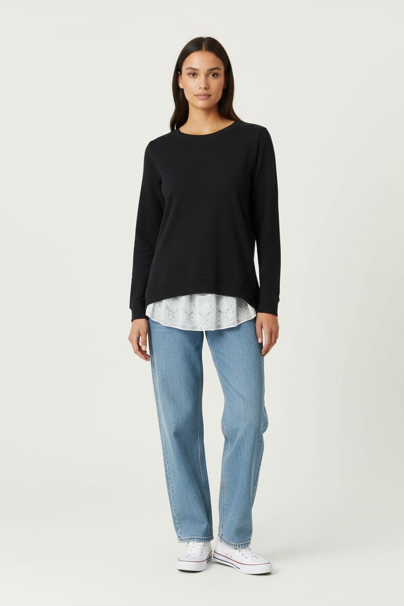 Sweat bleu et blanc - Taille M/38 de la marque Claudie Pierlot | PARAD65693 - Vendu par Paradigme - Image 1