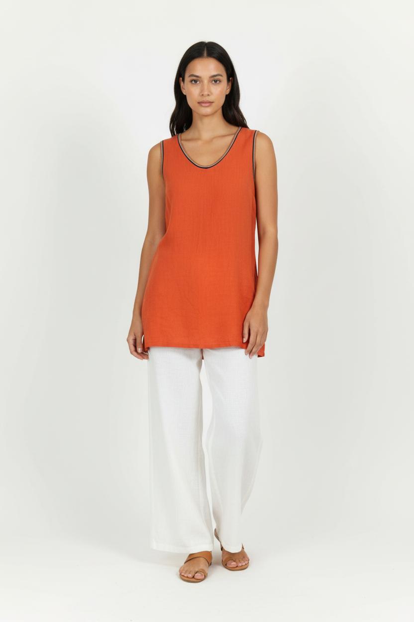Robe Orange - Taille XL/42 de la marque La Fée Maraboutée | PARAD65694 - Vendu par Paradigme - Image 1