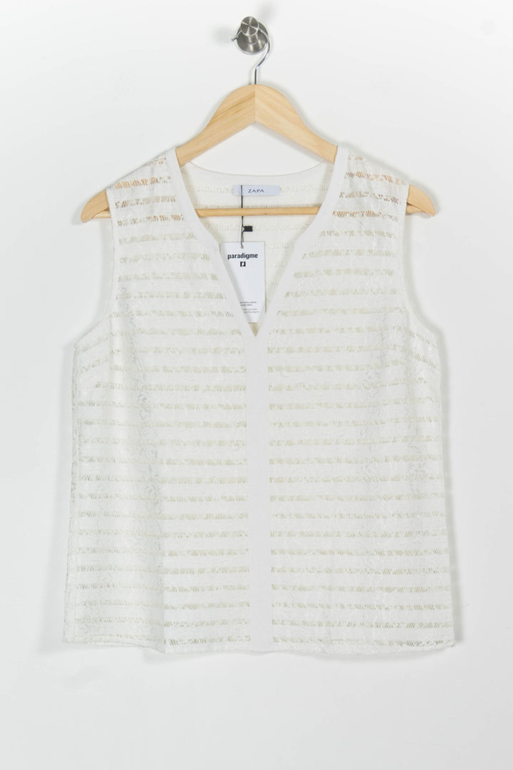 Débardeur Blanc - Taille XL/42 de la marque ZAPA | PARAD65698 - Vendu par Paradigme - Image 2