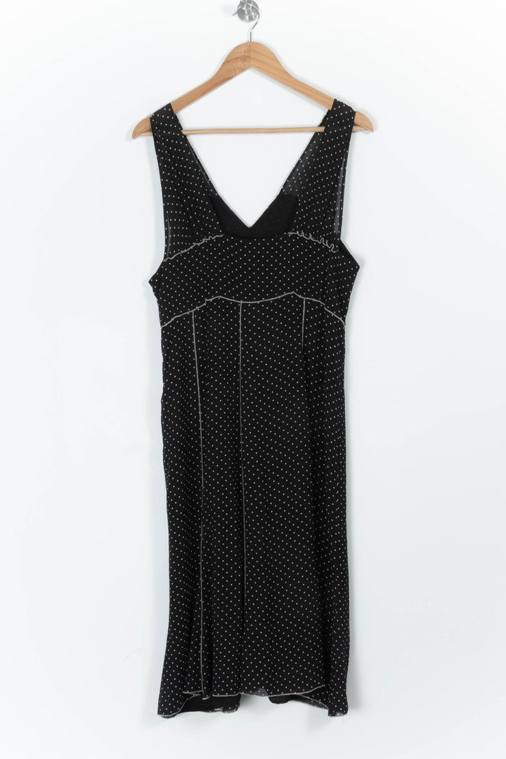 Robe Midi Noire à Pois Blancs - Taille XXXL/46 de la marque Gerard Darel | PARAD65700 - Vendu par Paradigme - Image 4