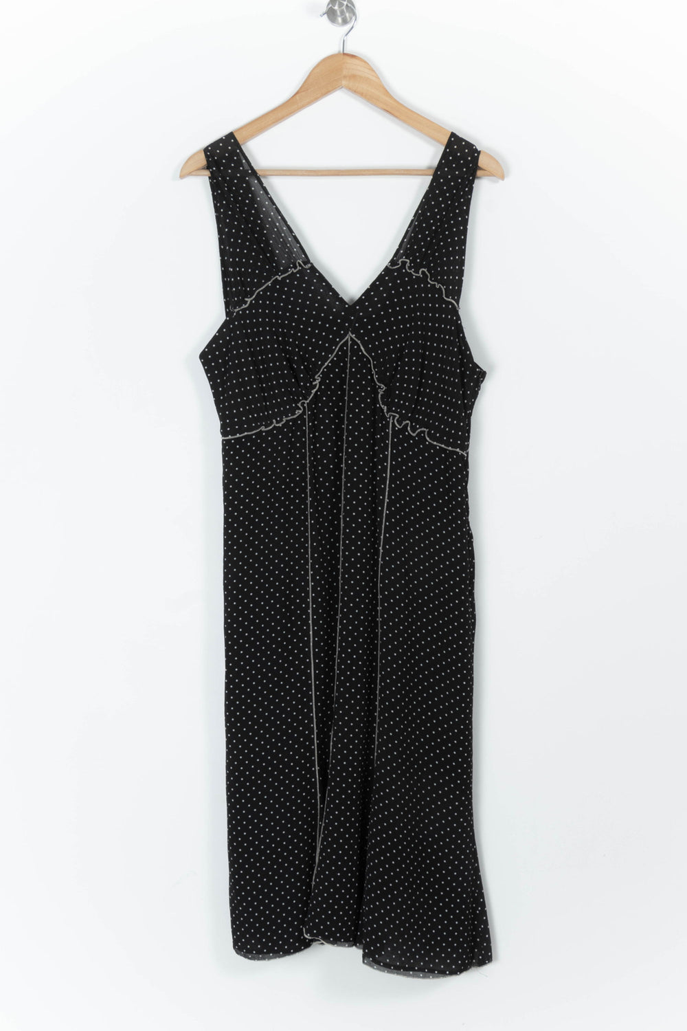 Robe Midi Noire à Pois Blancs - Taille XXXL/46 de la marque Gerard Darel | PARAD65700 - Vendu par Paradigme - Image 2