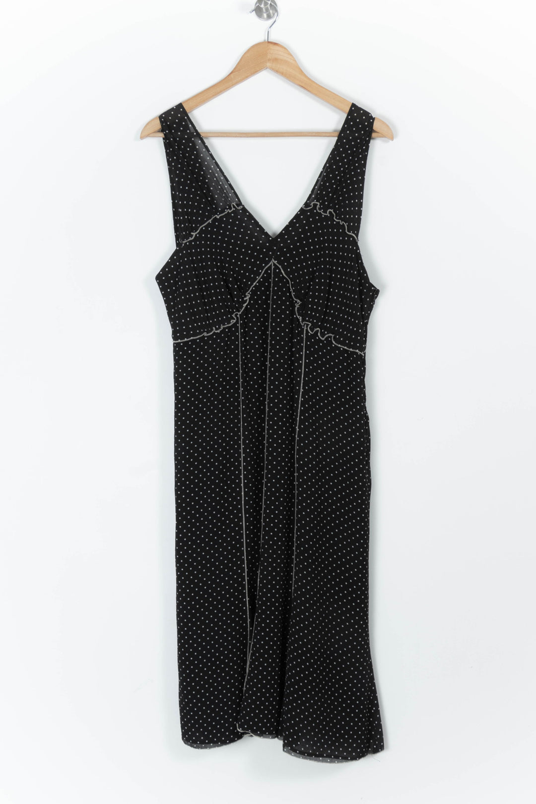 Robe Midi Noire à Pois Blancs - Taille XXXL/46 de la marque Gerard Darel | PARAD65700 - Vendu par Paradigme - Image 2