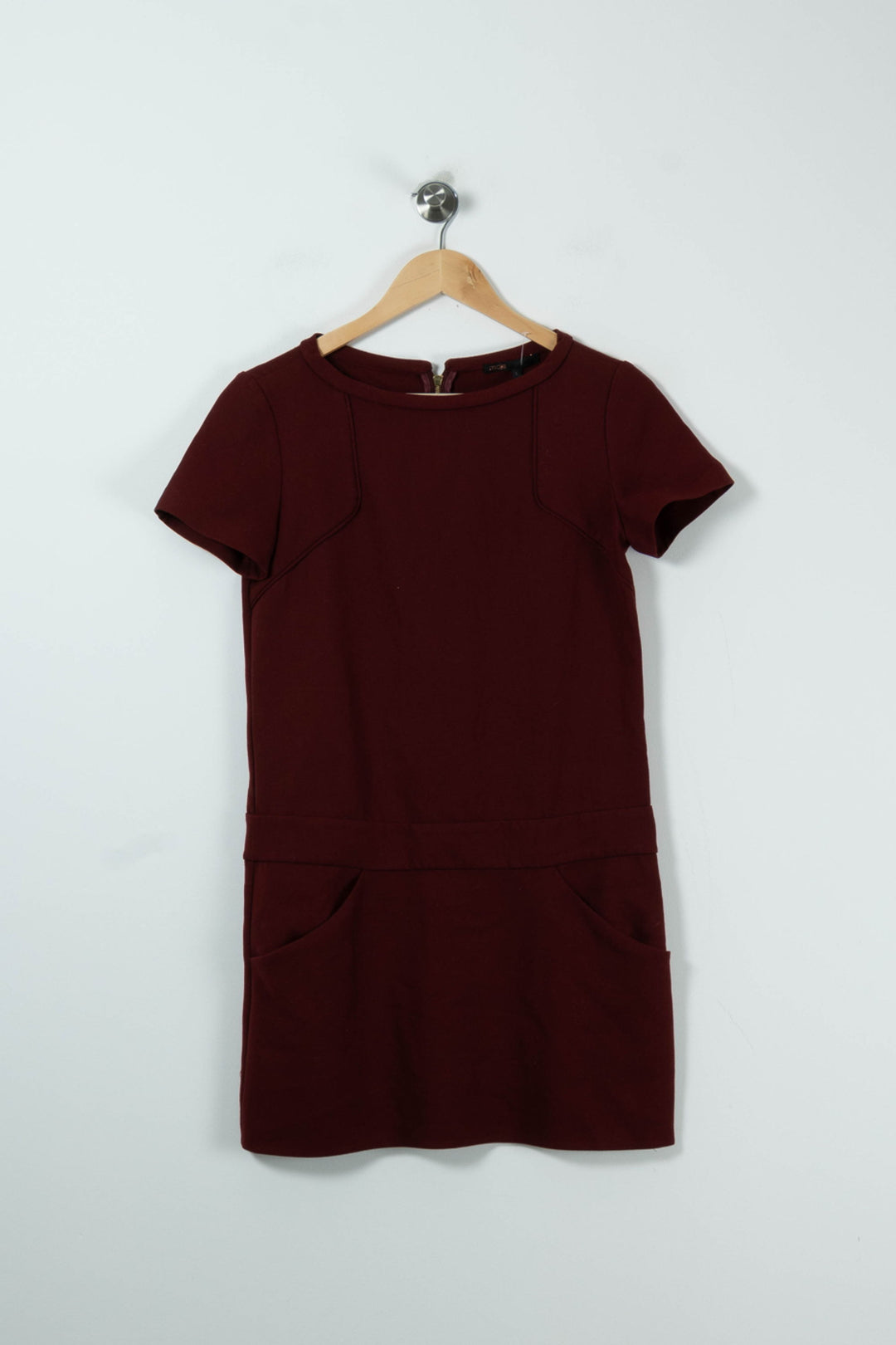 Robe Courte Bordeaux - Taille S/36 de la marque Maje | PARAD65703 - Vendu par Paradigme - Image 4