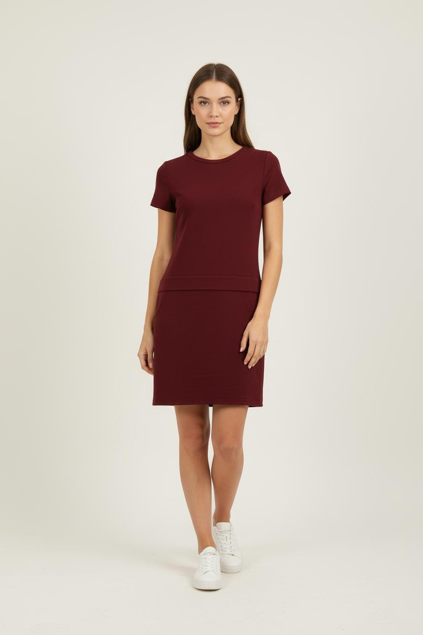 Robe Courte Bordeaux - Taille S/36 de la marque Maje | PARAD65703 - Vendu par Paradigme - Image 1