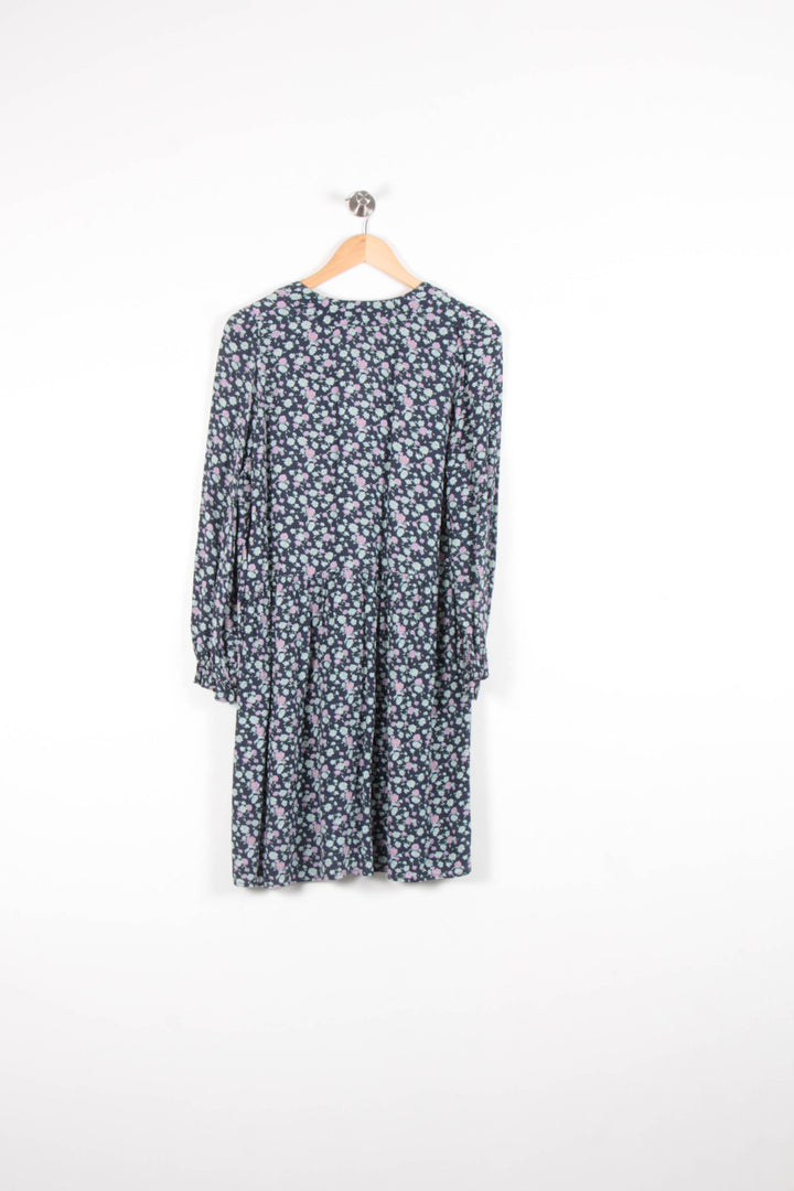 Robe Fleurie Bleu et Rose - Taille M/38 de la marque Des petits hauts | PARAD65705 - Vendu par Paradigme - Image 4