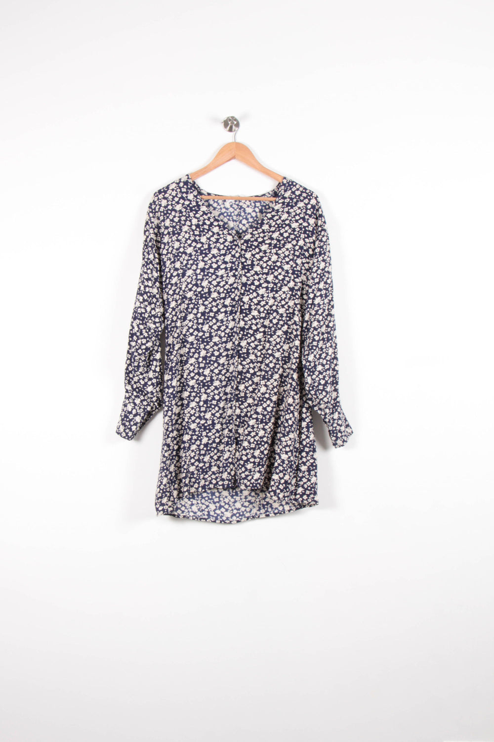 Robe Fleurie Bleue et Blanche - Taille S/36 de la marque Bizance | PARAD65707 - Vendu par Paradigme - Image 2