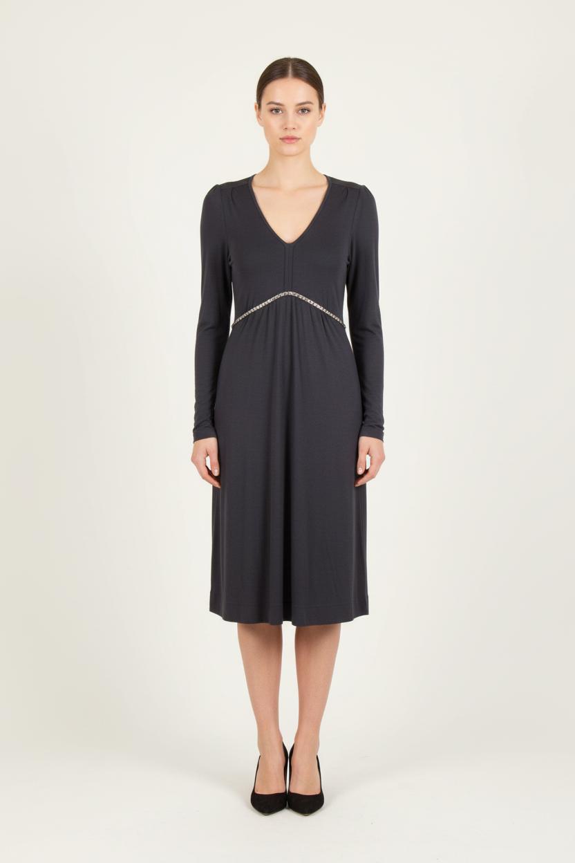 Robe Midi Bleue - Taille S/36 de la marque Sandro | PARAD65713 - Vendu par Paradigme - Image 1