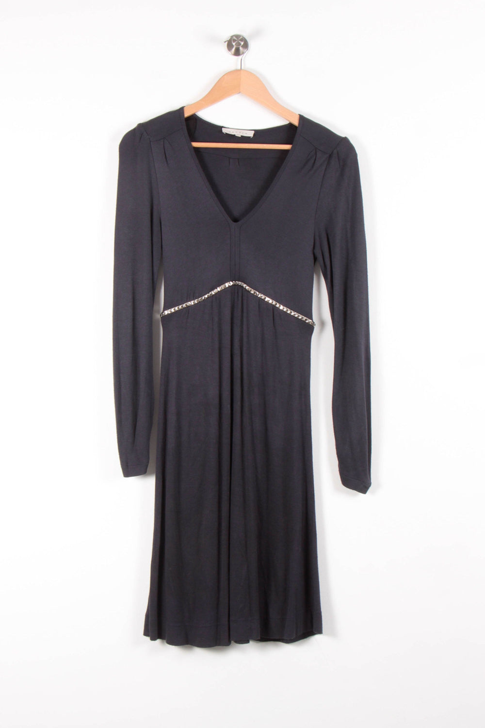 Robe Midi Bleue - Taille S/36 de la marque Sandro | PARAD65713 - Vendu par Paradigme - Image 2