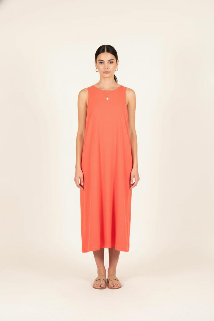 Robe Midi Orange - Taille M/38 de la marque Tara Jarmon | PARAD65723 - Vendu par Paradigme - Image 1