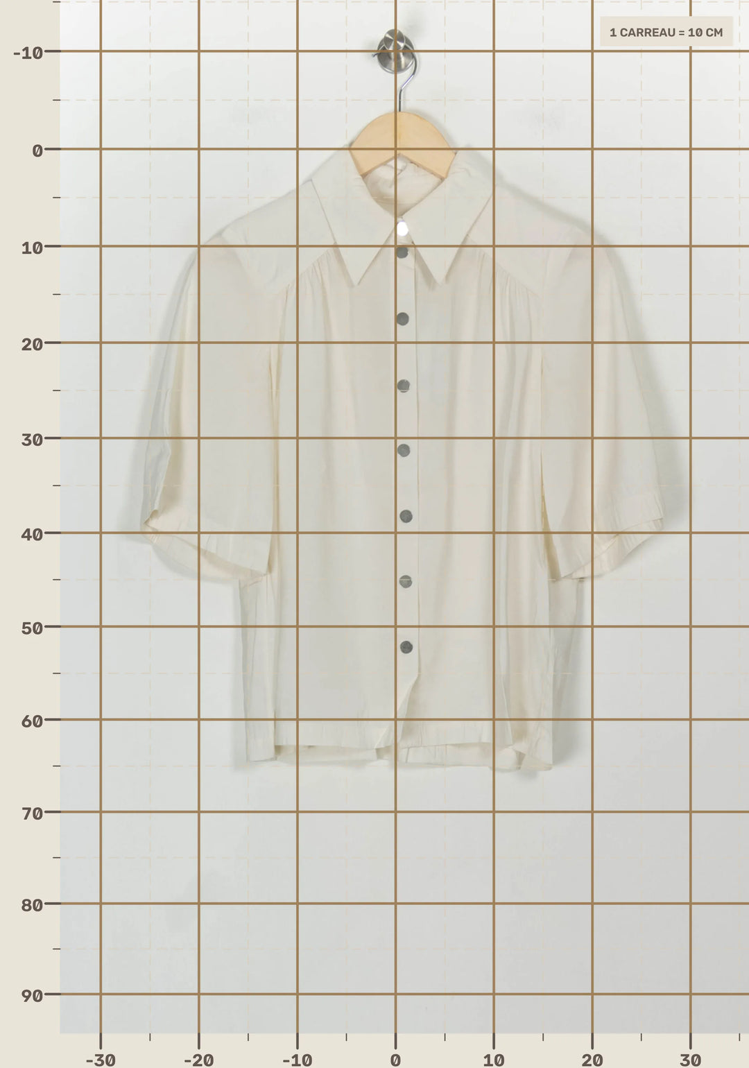 Chemise Blanche - Taille XS/34 de la marque ba&amp;sh | PARAD65727 - Vendu par Paradigme - Image 4