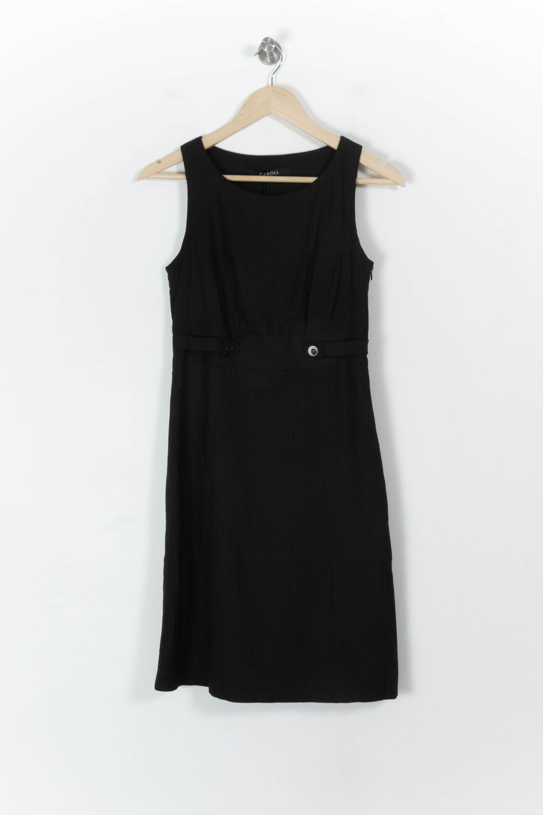 Robe Sans Manches Noire - Taille S/36 de la marque Caroll | PARAD65737 - Vendu par Paradigme - Image 2