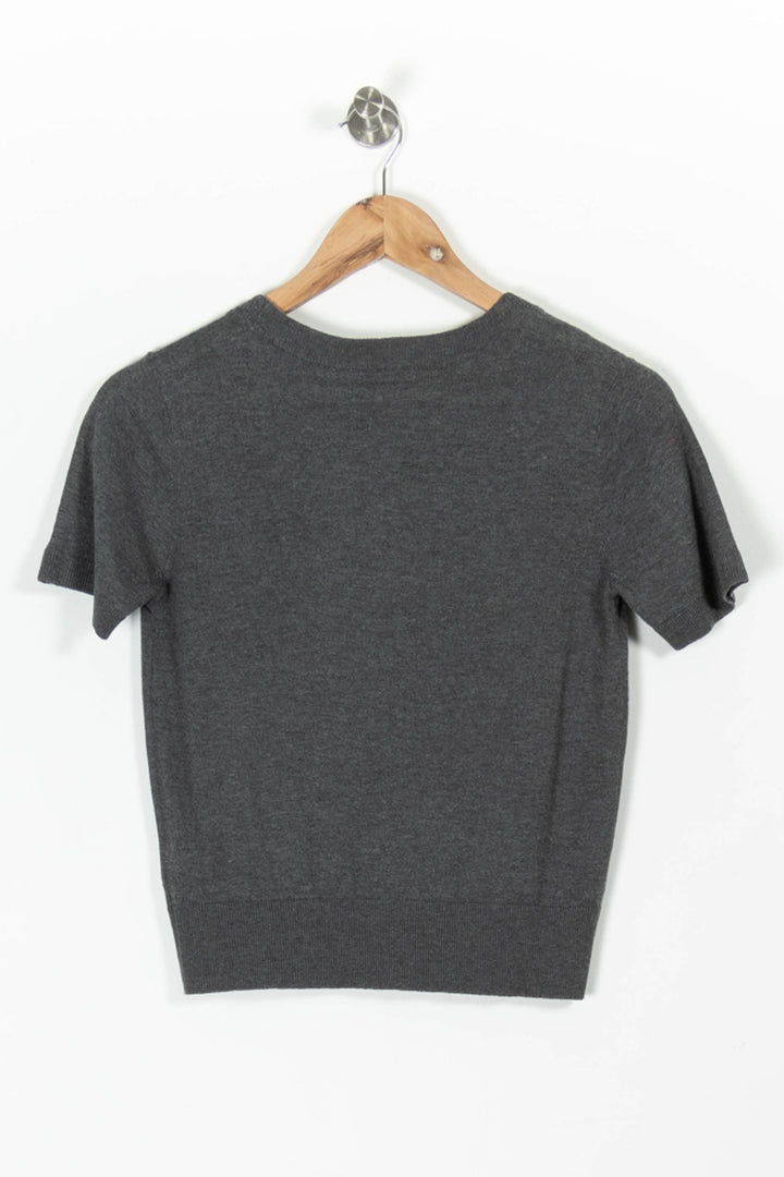 Pull Manche Courte Gris - Taille S/36 de la marque Rodier | PARAD65743 - Vendu par Paradigme - Image 4