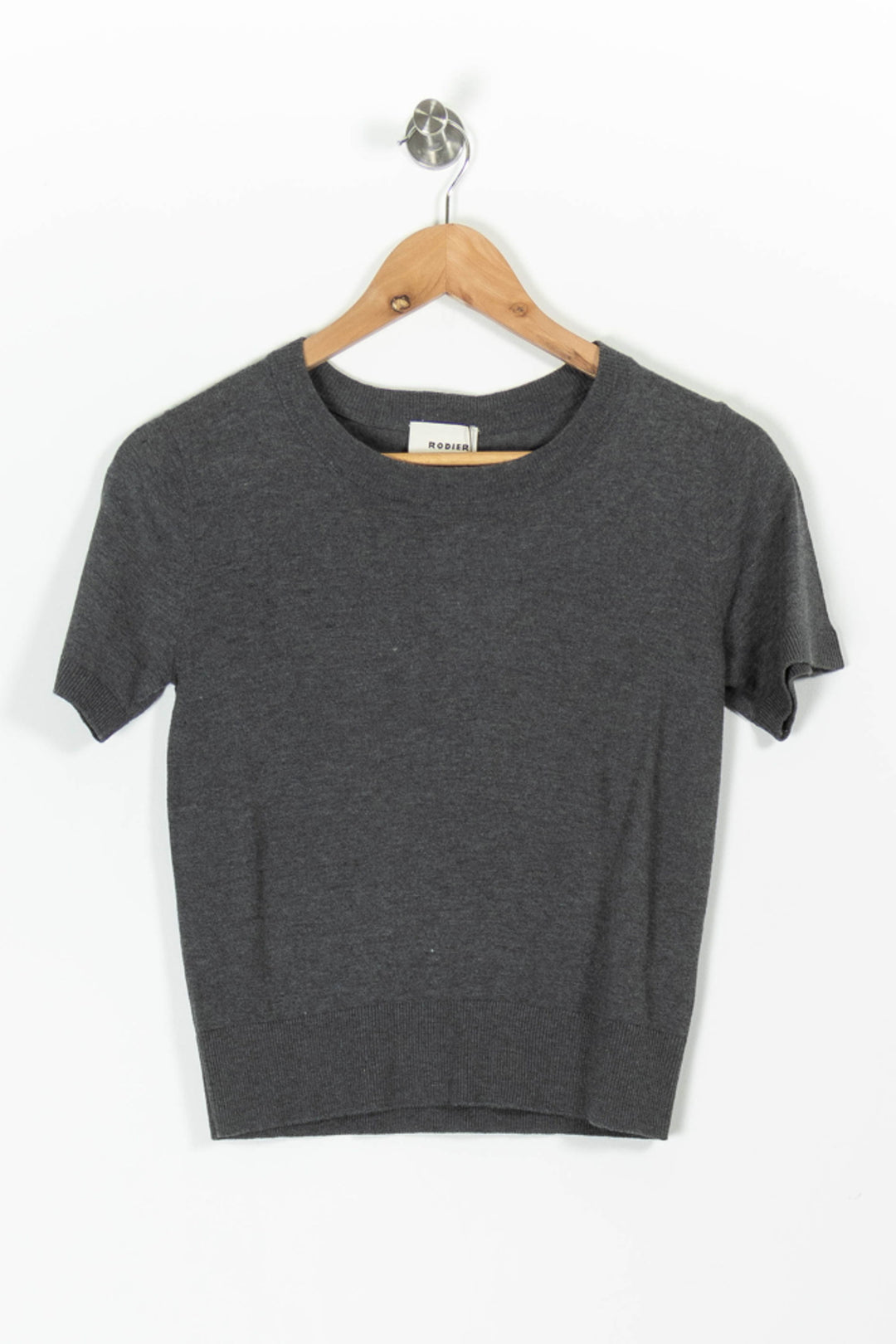 Pull Manche Courte Gris - Taille S/36 de la marque Rodier | PARAD65743 - Vendu par Paradigme - Image 2