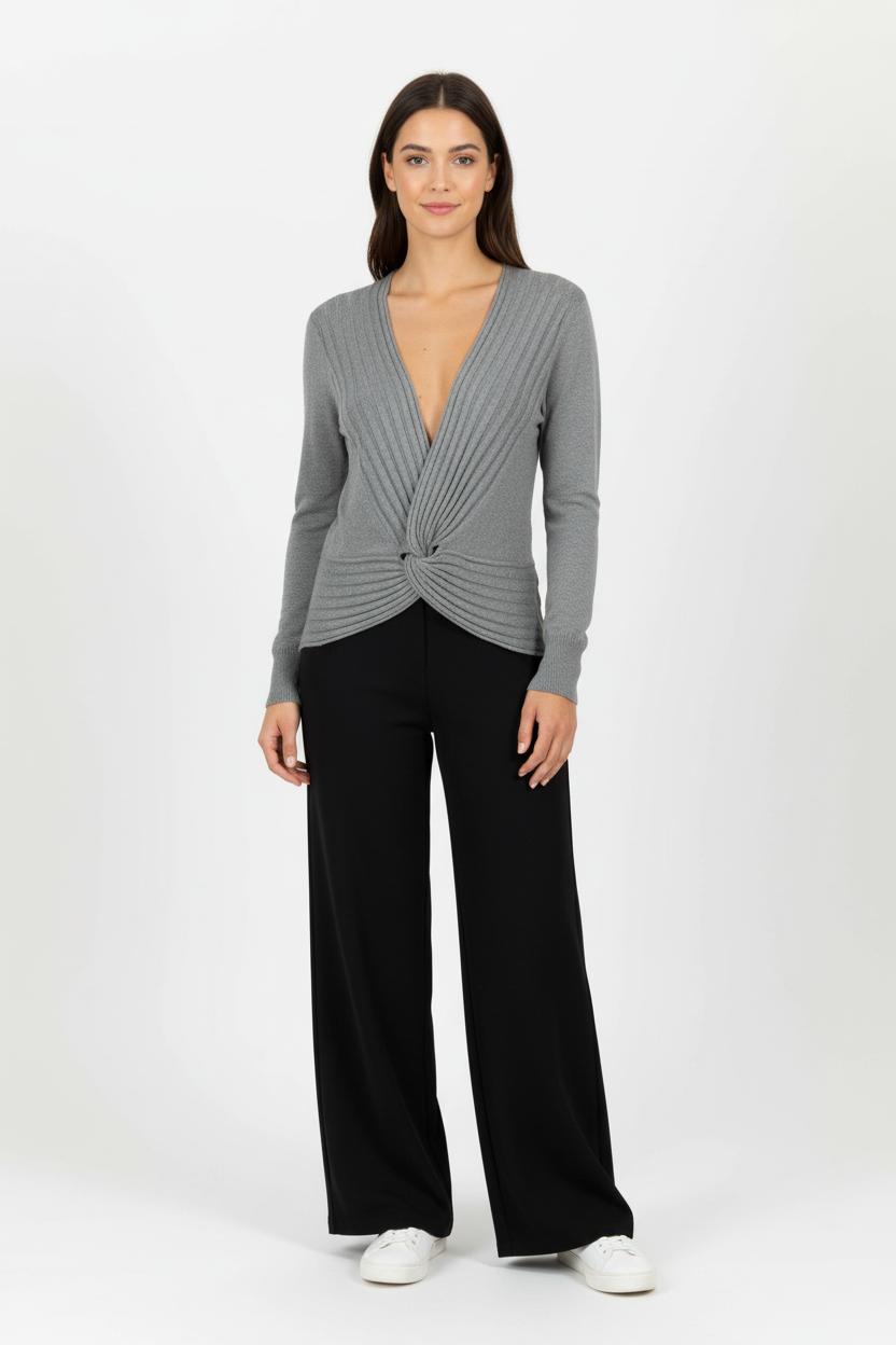 Cardigan Gris - Taille M/38 de la marque Maje | PARAD65745 - Vendu par Paradigme - Image 1