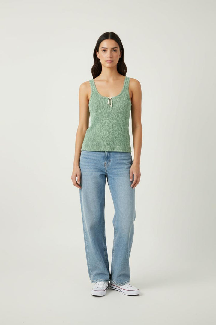 Débardeur Vert - Taille M/38 de la marque IKKS | PARAD65752 - Vendu par Paradigme - Image 1