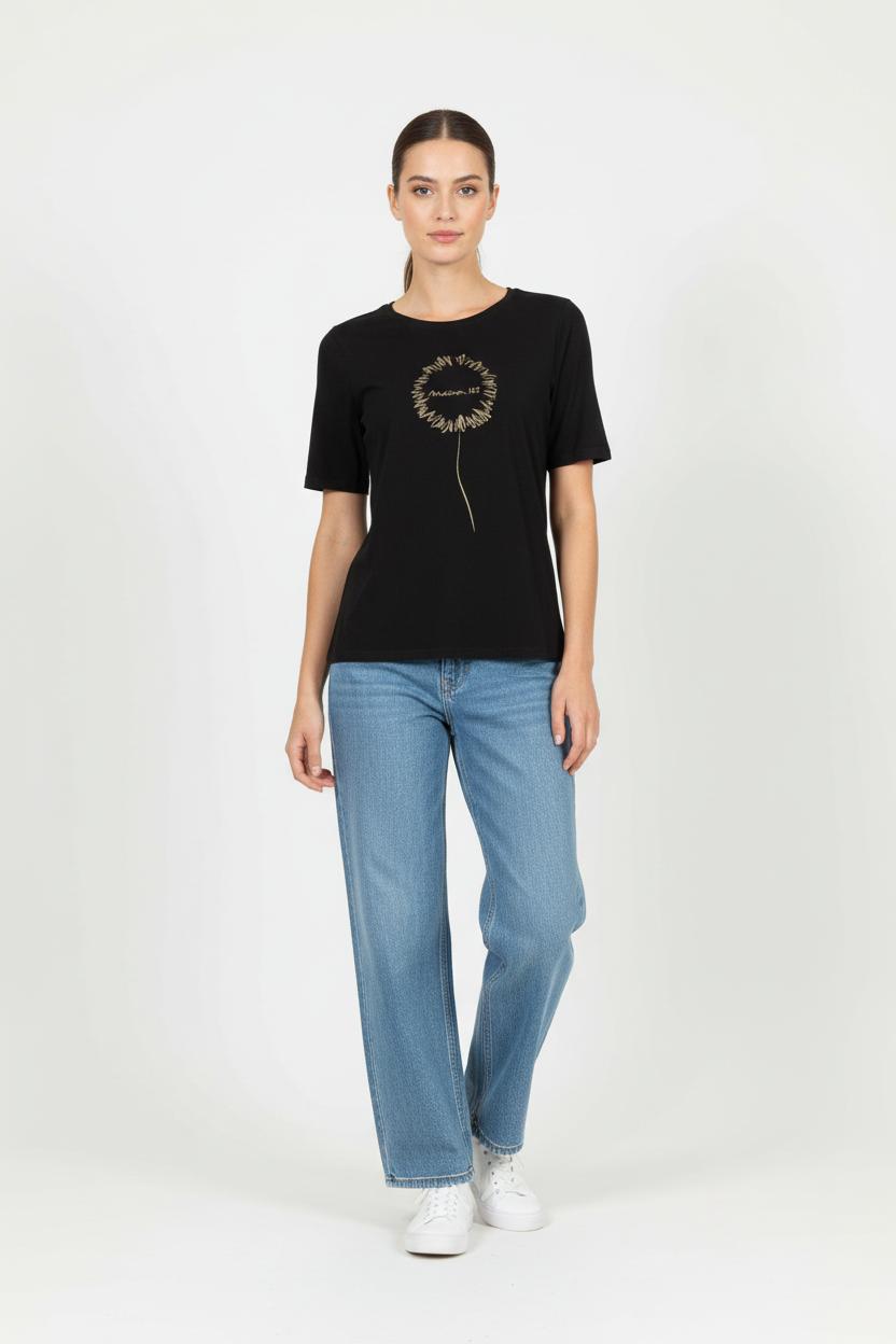 Tee-shirt Noir - Taille S/36 de la marque Maison 123 | PARAD65753 - Vendu par Paradigme - Image 1