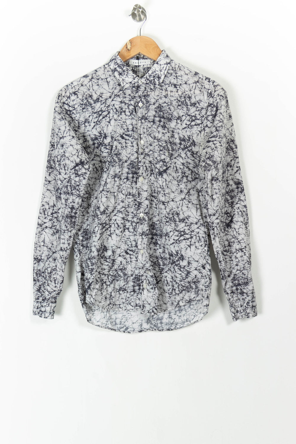 Chemise Grise et Noire - Taille S/36 de la marque Sandro | PARAD65756 - Vendu par Paradigme - Image 2