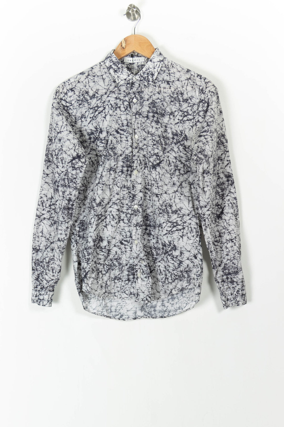 Chemise Grise et Noire - Taille S/36 de la marque Sandro | PARAD65756 - Vendu par Paradigme - Image 2