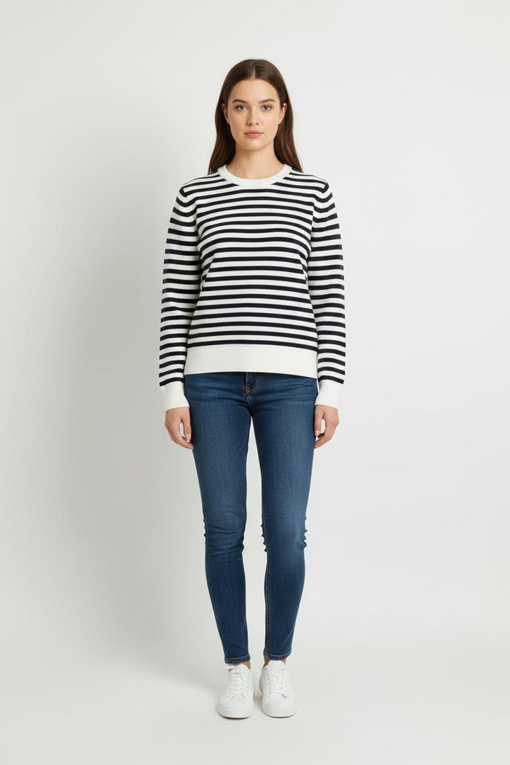 Marinière Blanche et Bleu Marine - Taille S/36 de la marque Levi's | PARAD65760 - Vendu par Paradigme - Image 1