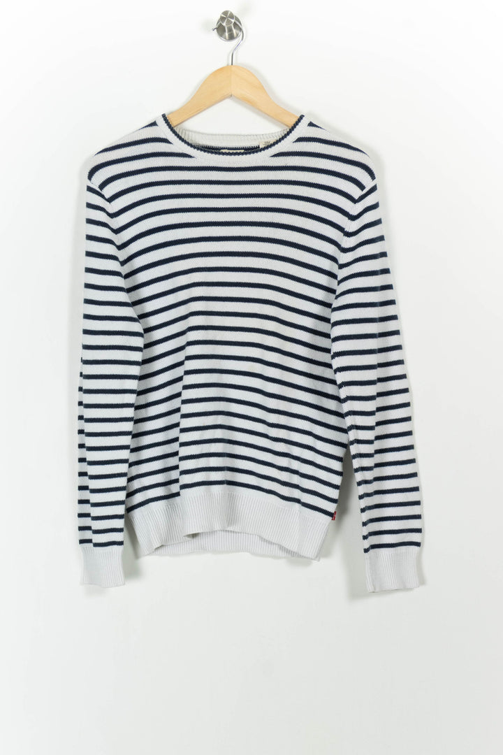 Marinière Blanche et Bleu Marine - Taille S/36 de la marque Levi's | PARAD65760 - Vendu par Paradigme - Image 2