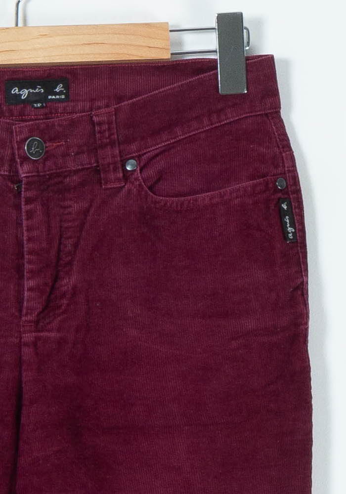 Pantalon Bordeaux - Taille M/38 de la marque Agnès b. | PARAD65772 - Vendu par Paradigme - Image 3