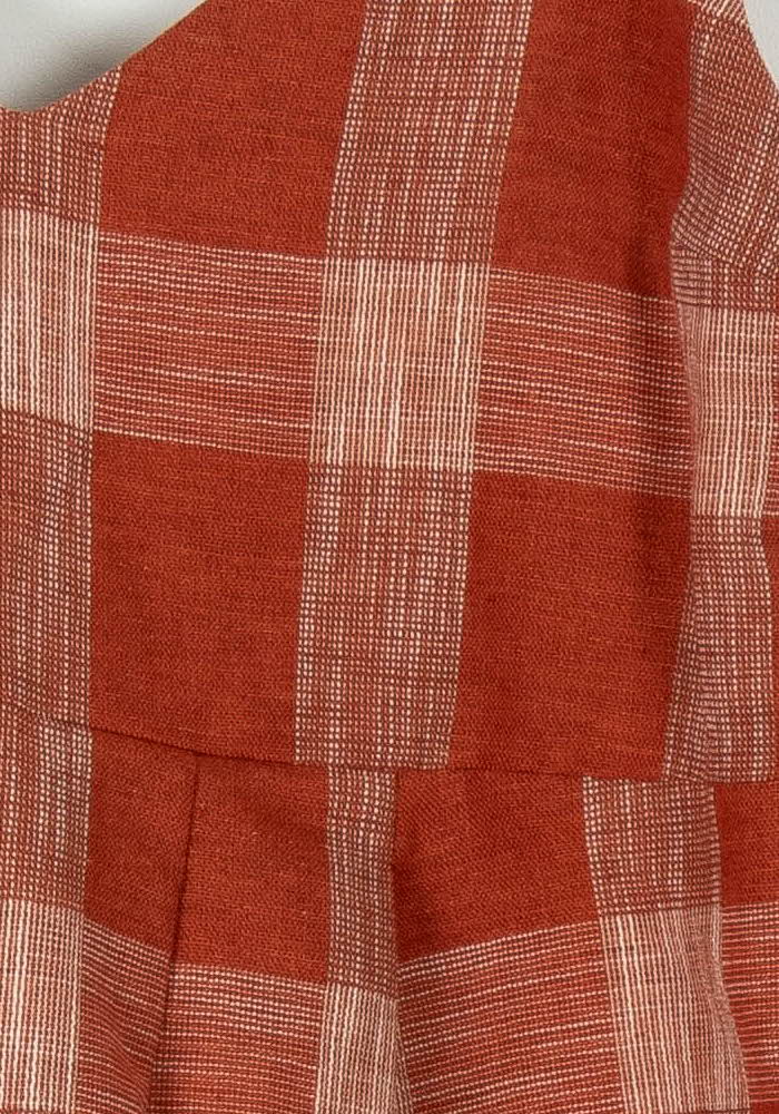 Robe Midi Orange et Beige - Taille S/36 de la marque Sézane | PARAD65773 - Vendu par Paradigme - Image 3