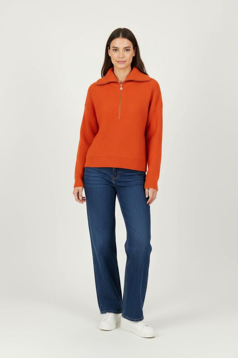 Pull Orange - Taille S/36 de la marque Maje | PARAD65775 - Vendu par Paradigme - Image 1