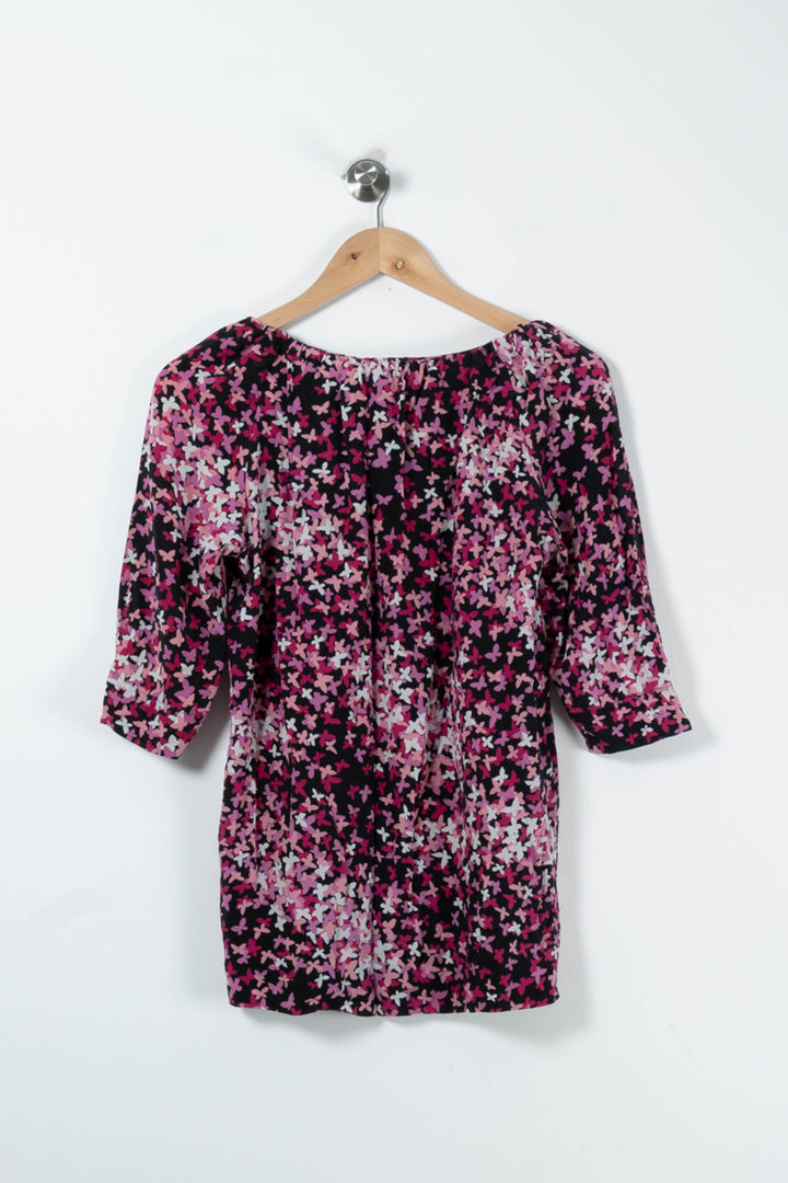 Blouse Noire et Rose - Taille M/38 de la marque Gerard Darel | PARAD65777 - Vendu par Paradigme - Image 4