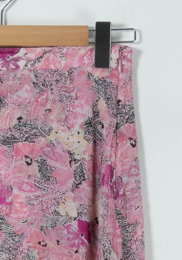 Jupe Longue Rose et Noire - Taille M/38 de la marque The Kooples | PARAD65781 - Vendu par Paradigme - Image 3