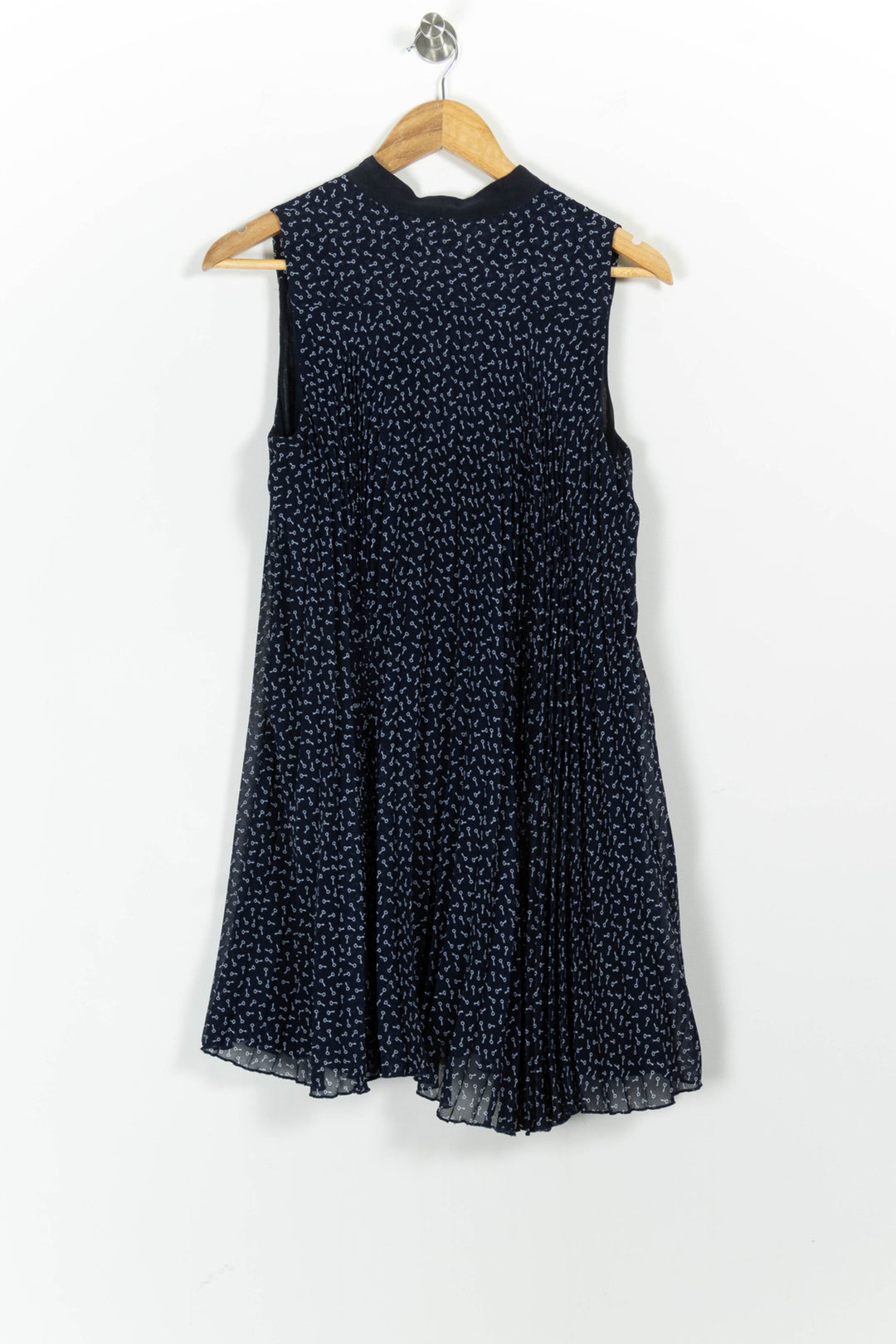Robe Plissée Bleu - Taille M/38 de la marque Claudie Pierlot | PARAD65785 - Vendu par Paradigme - Image 4