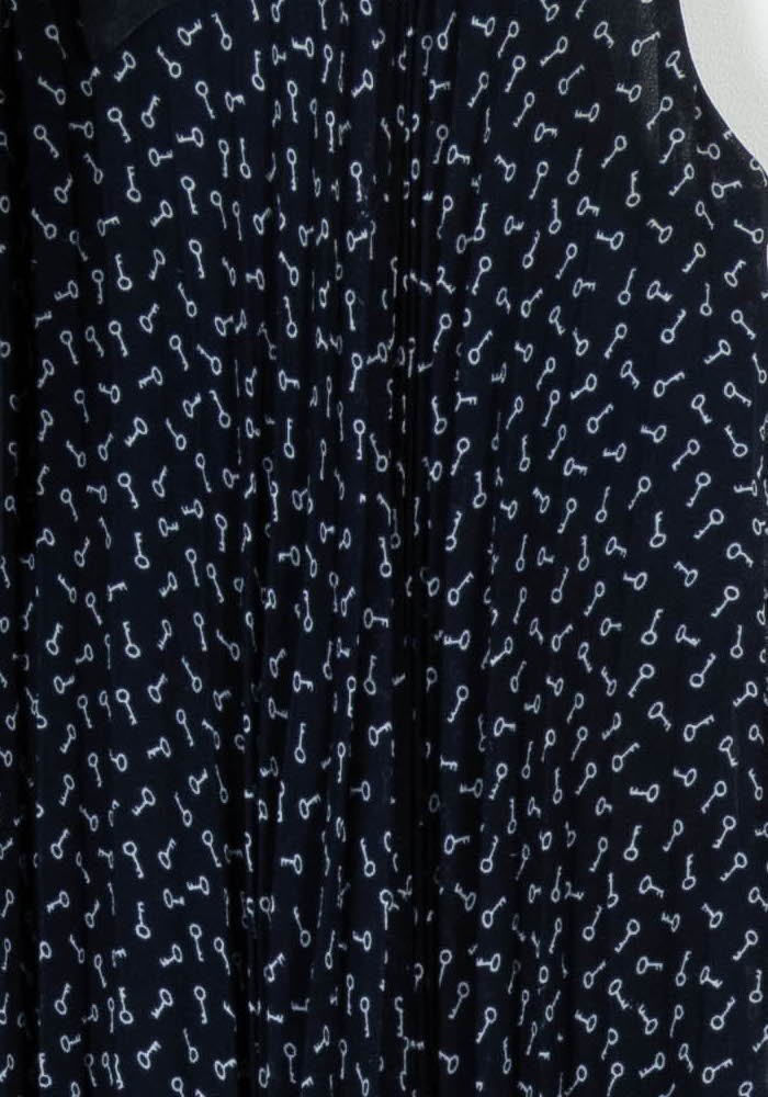 Robe Plissée Bleu - Taille M/38 de la marque Claudie Pierlot | PARAD65785 - Vendu par Paradigme - Image 3