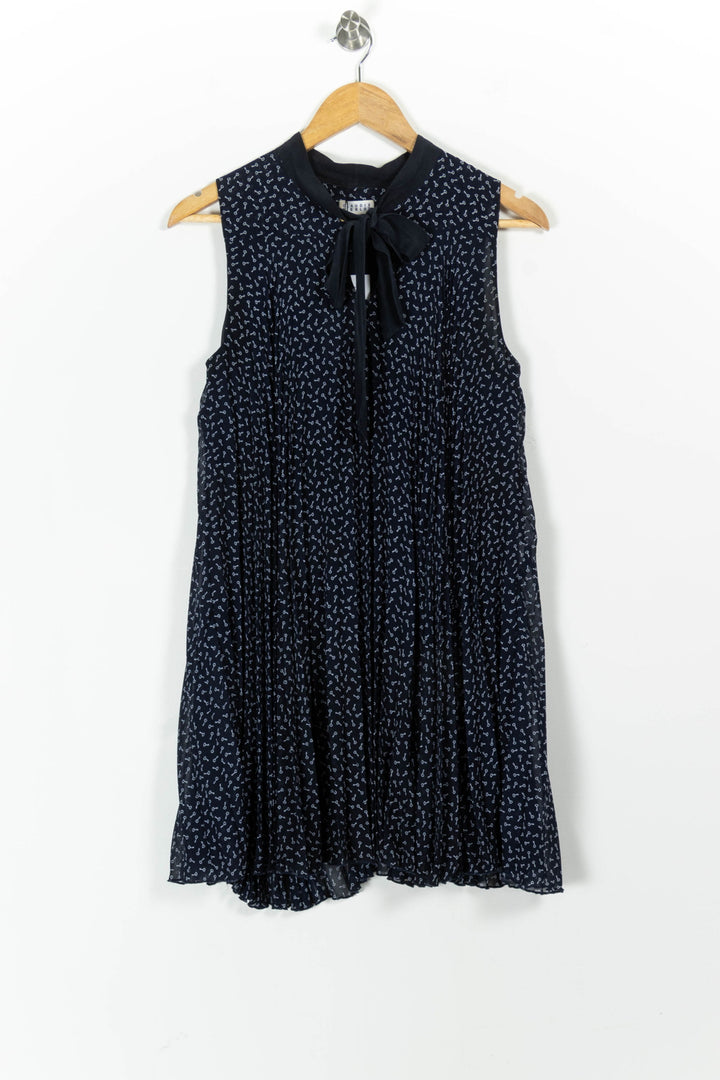 Robe Plissée Bleu - Taille M/38 de la marque Claudie Pierlot | PARAD65785 - Vendu par Paradigme - Image 2