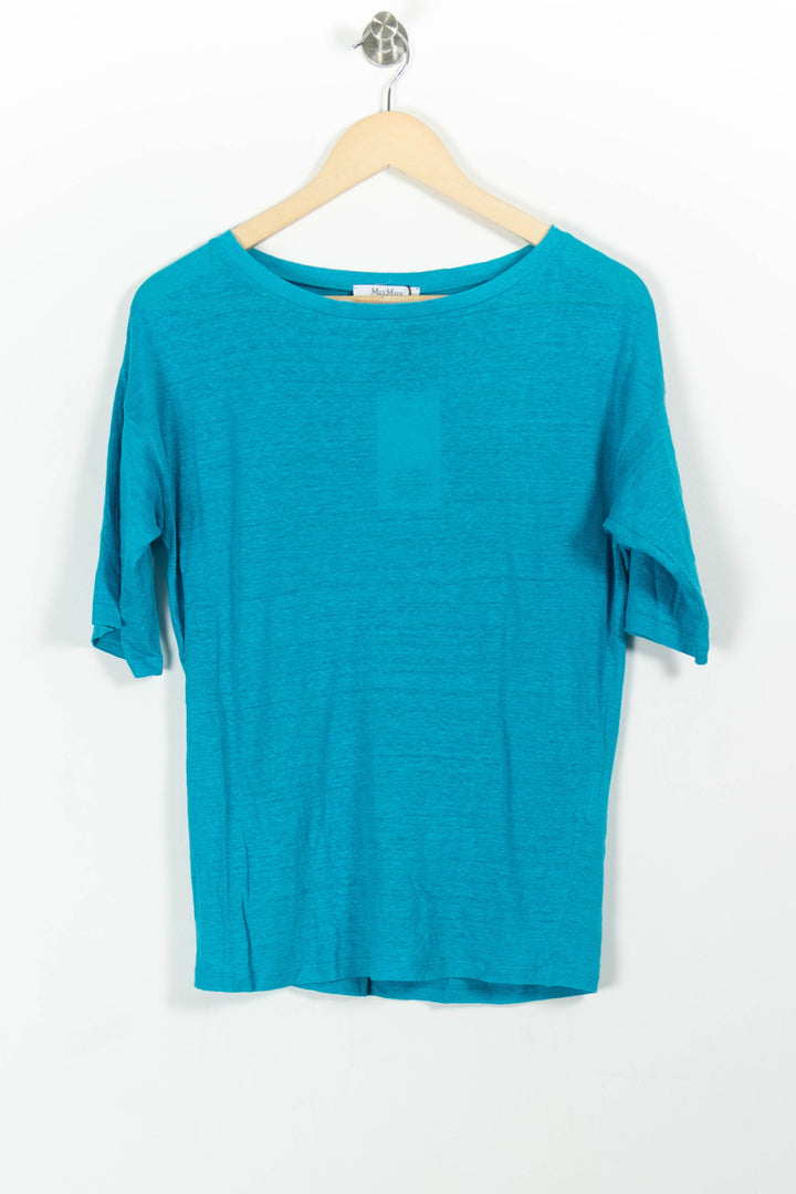 Tee-shirt Bleu - Taille M/38 de la marque Max Mara | PARAD65788 - Vendu par Paradigme - Image 2