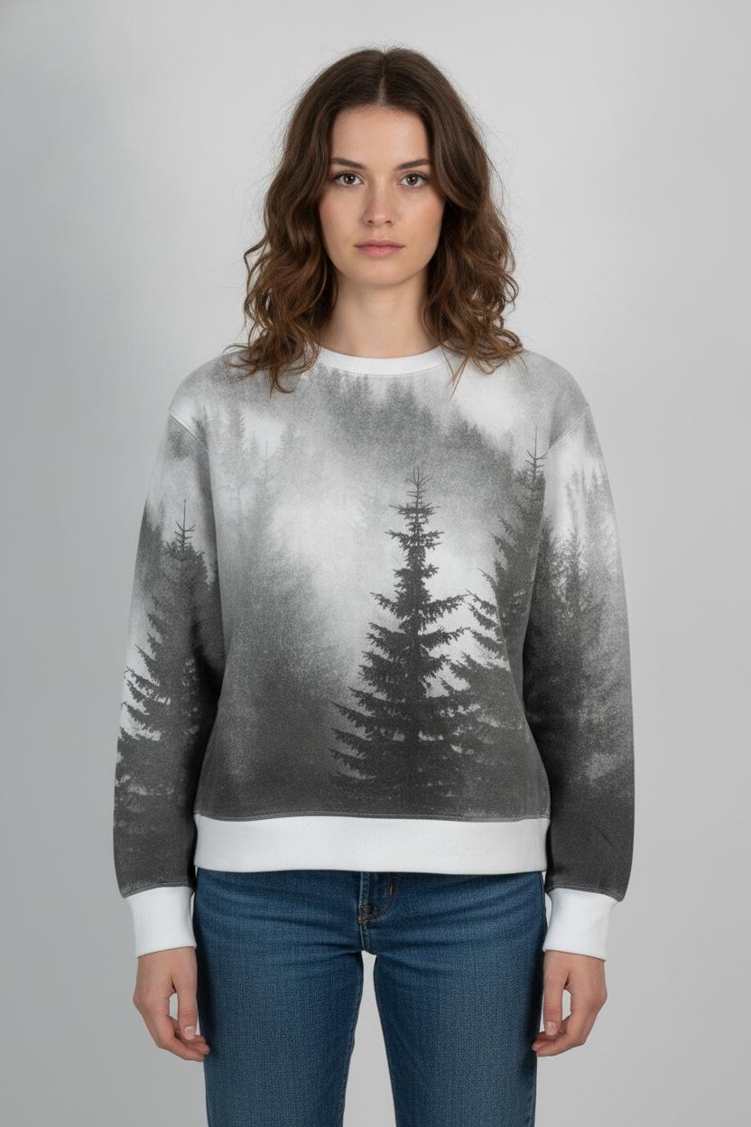 Sweat-shirt Gris et Blanc - Taille XS/34 de la marque Léon & Harper | PARAD65790 - Vendu par Paradigme - Image 1